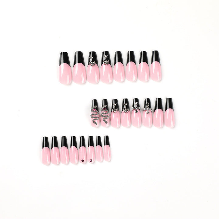 Artful stiletto nails with glitter accents and creative design Stornfield
