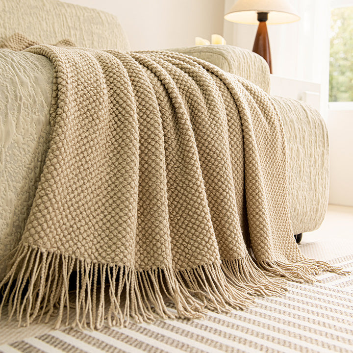 Cozy Knitted Throw