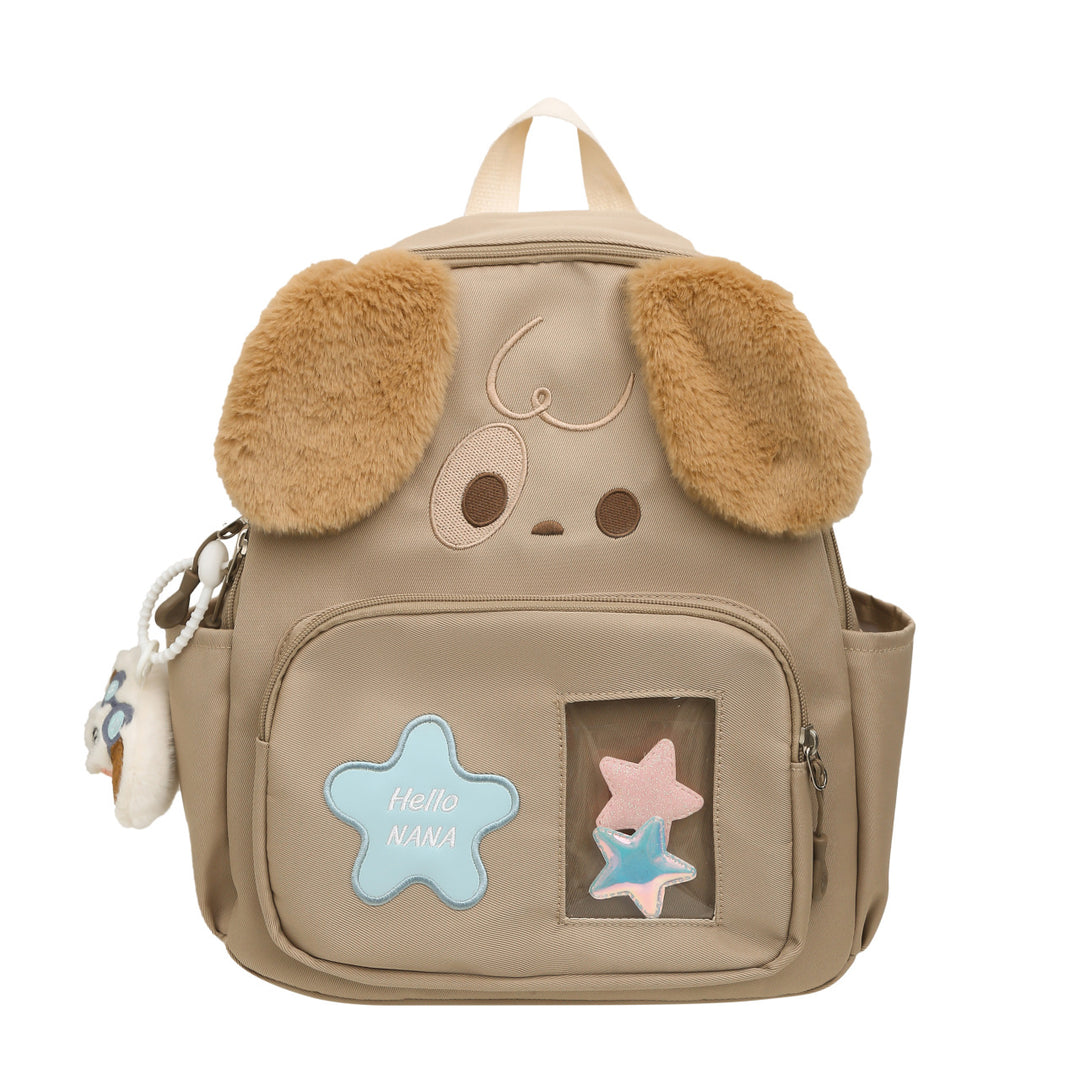 Kawaii Plush Backpack with Dog Design Stornfield