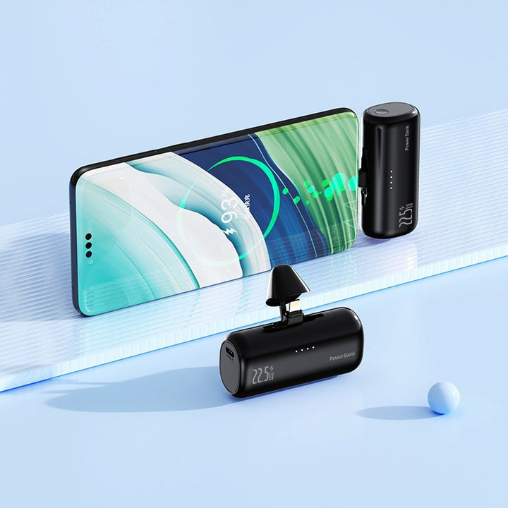 Portable power bank with integrated Lightning connector and fast charging function Stornfield