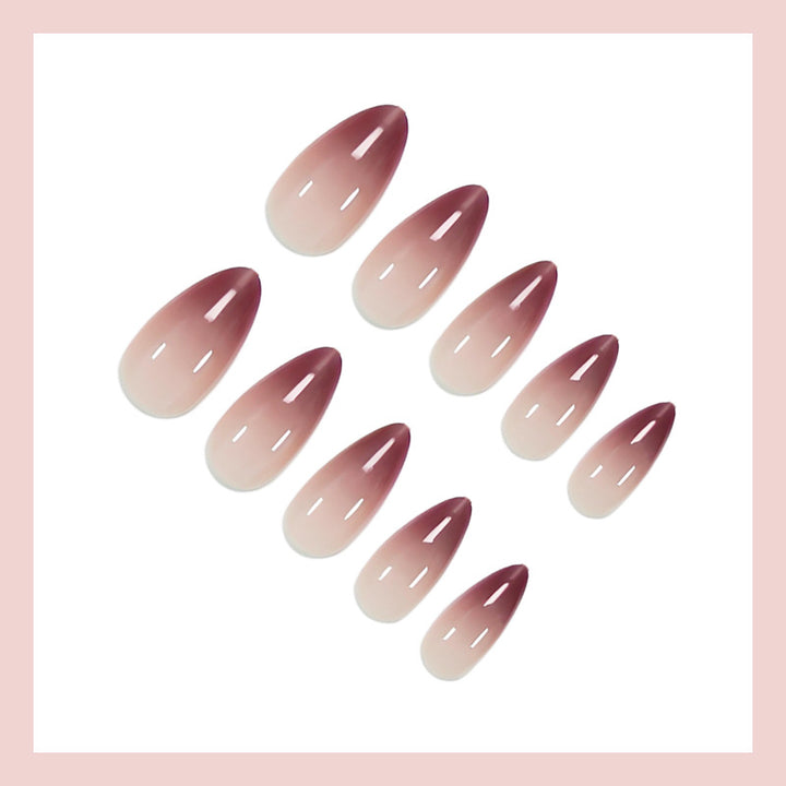 Acrylic nail set in stylish ombre design Stornfield