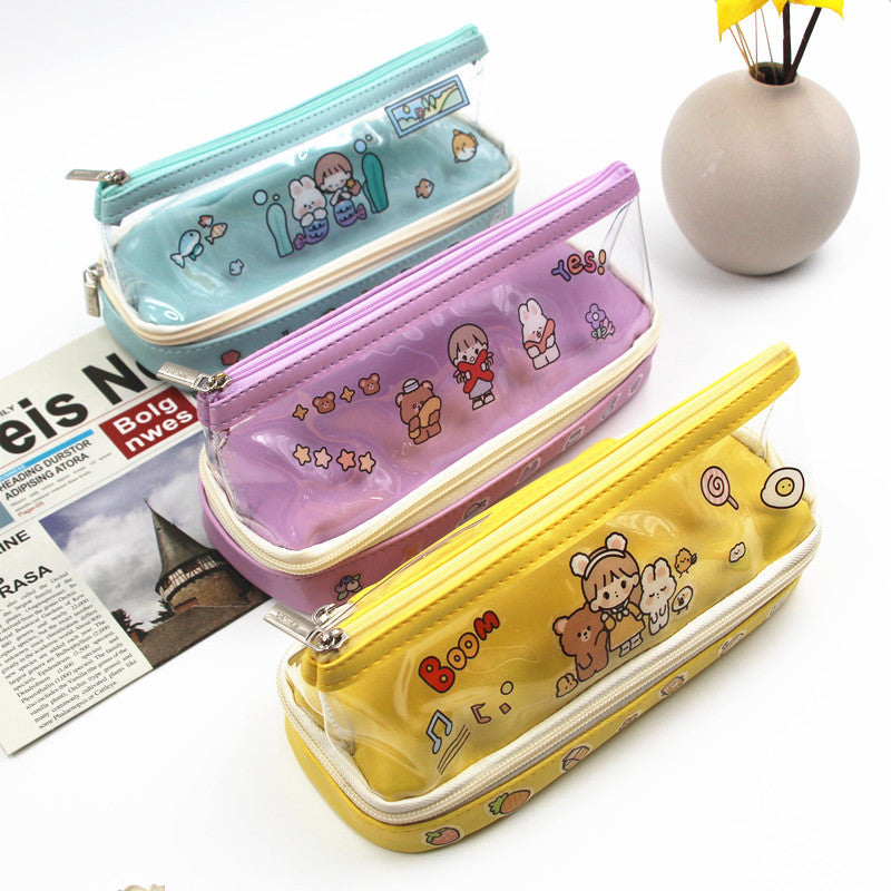 Fun Cartoon-Themed Zippered Pencil Case Stornfield