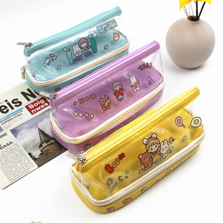 Fun Cartoon-Themed Zippered Pencil Case Stornfield