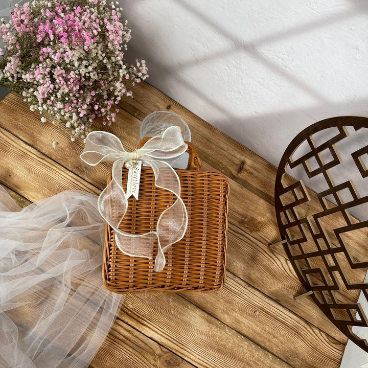 Ladies stylish rattan crossbody bag Stornfield
