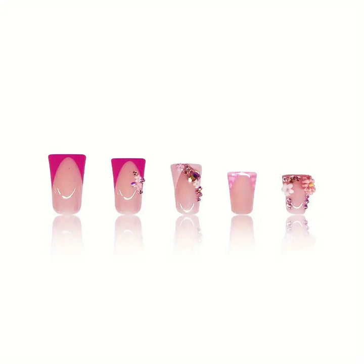 Floral-Embellished Stiletto Press-On Nails Stornfield
