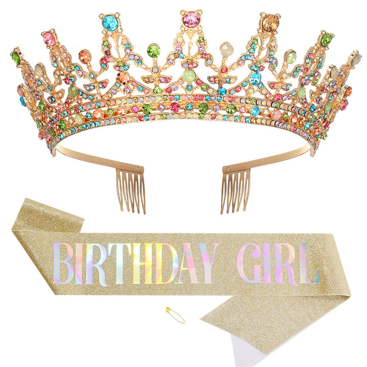 Women's Sparkling Crown and Sash Set Stornfield