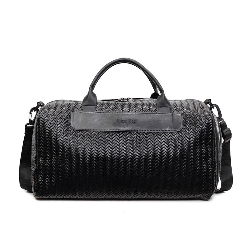 Spacious Textured Travel Duffle Bag