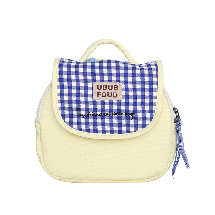 Cute Gingham Pattern Insulated Lunch Bag Stornfield