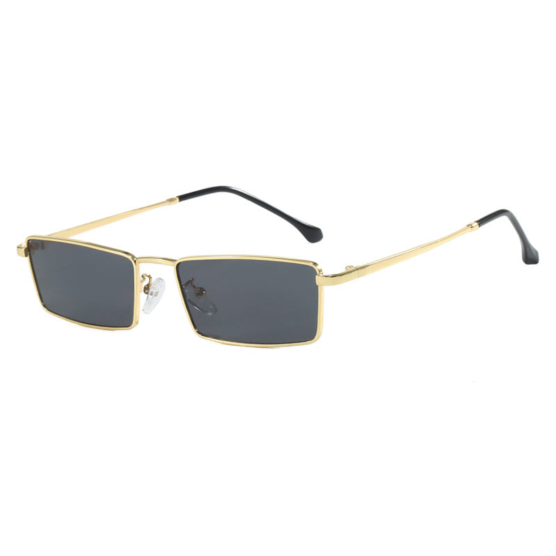 Women square sunglasses with metallic frame and comfortable nose pad Stornfield