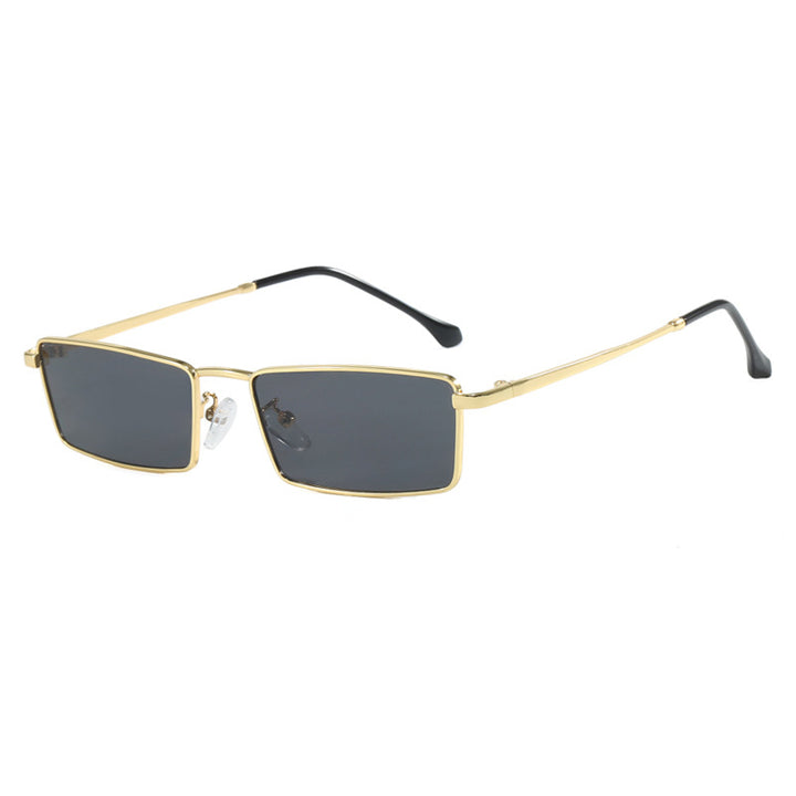 Women square sunglasses with metallic frame and comfortable nose pad Stornfield