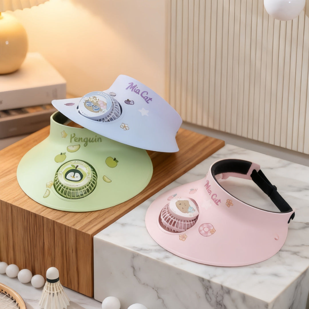 Ladies Cooling Sunshade with Integrated Fan Stornfield