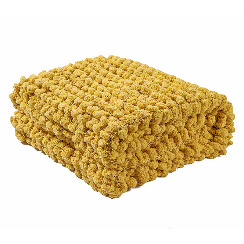 Plush Textured Throw Blanket
