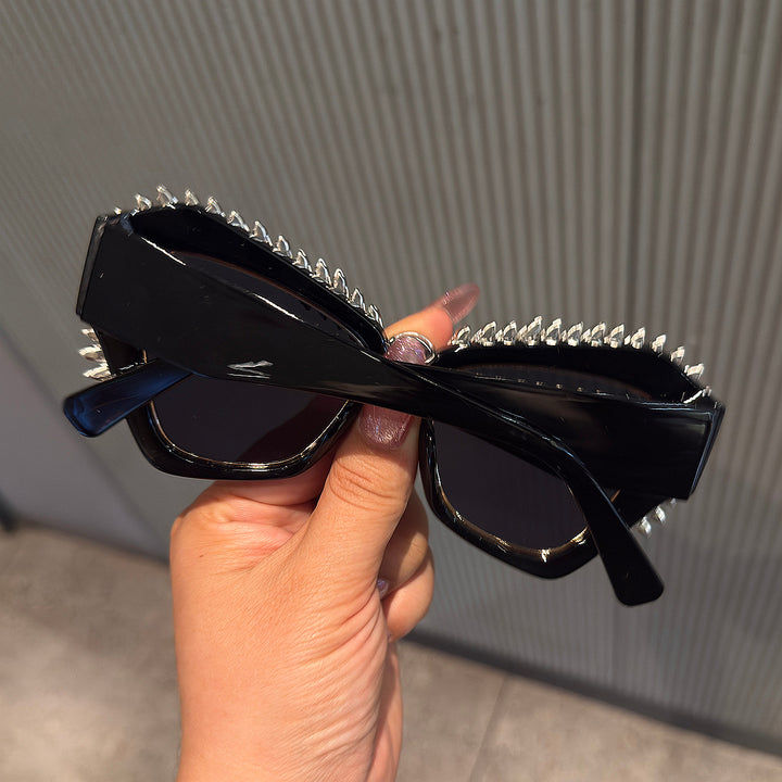 Women extravagant Cat-Eye sunglasses with sparkling crystal tips Stornfield