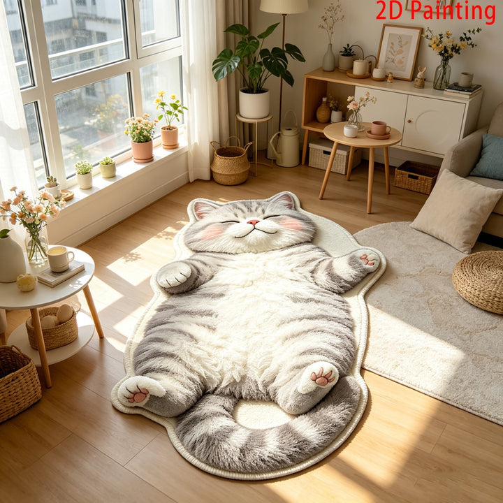 Cute Cat-Shaped Bath Mat
