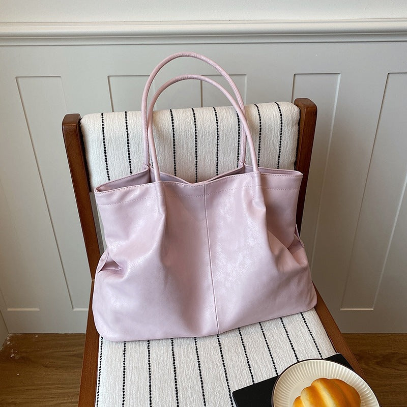 Luxurious Faux Leather Tote Bag