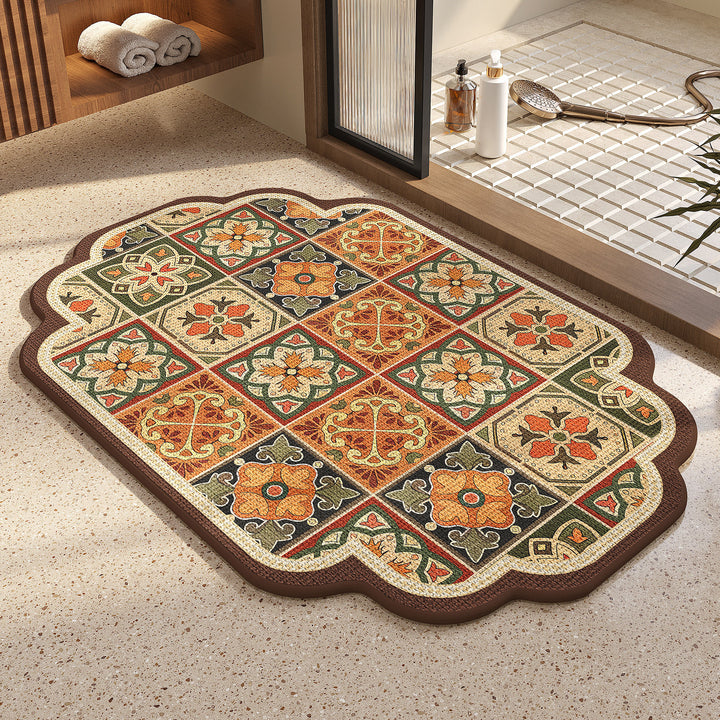 Vintage Mosaic Bath Mat