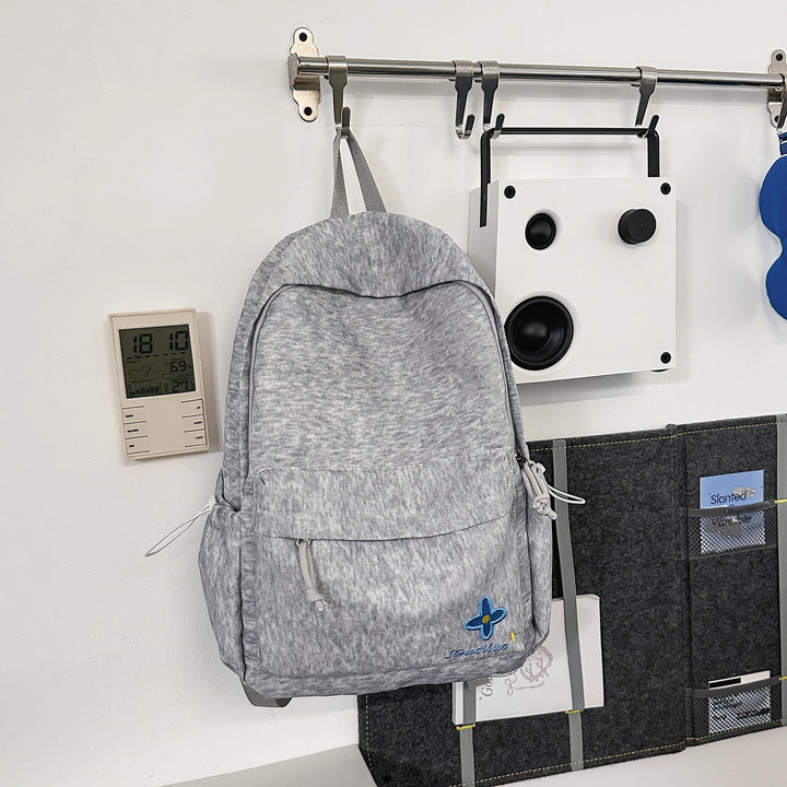 Casual Floral-Embroidered Backpack Stornfield