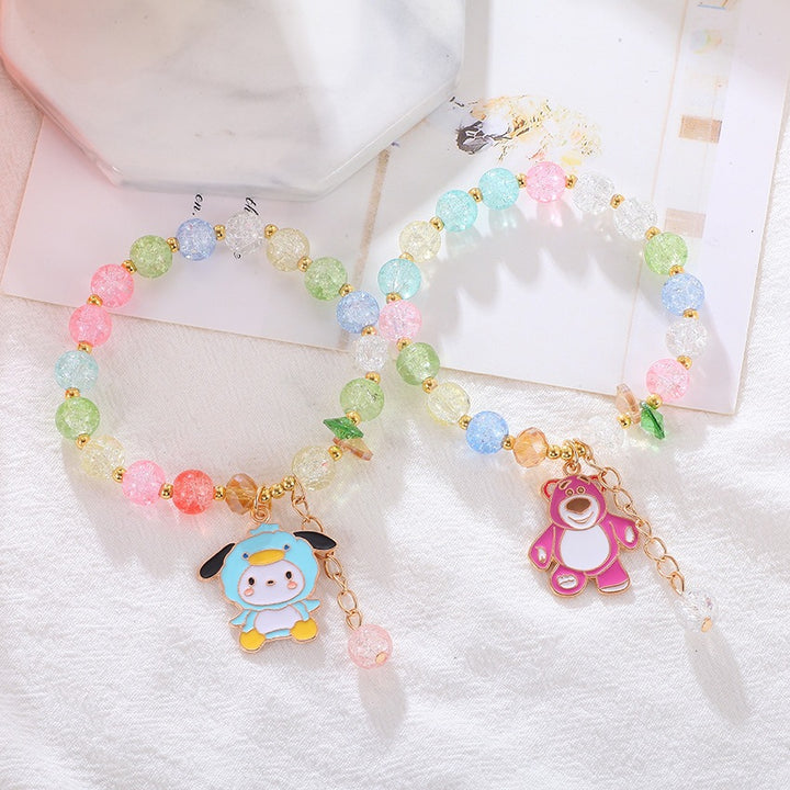 Playful bracelet with colorful glass beads Stornfield