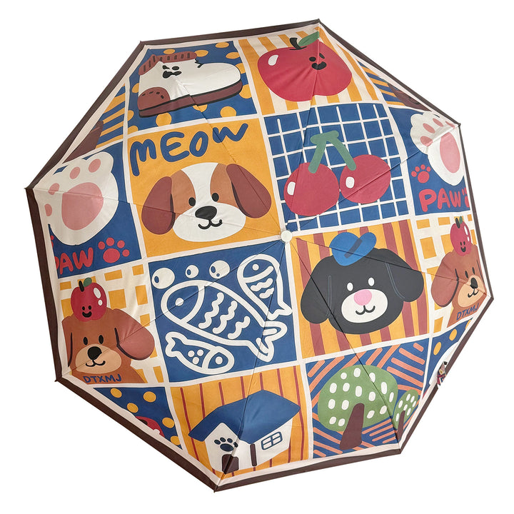 Ladies Foldable Umbrella with Playful Animal Designs Stornfield