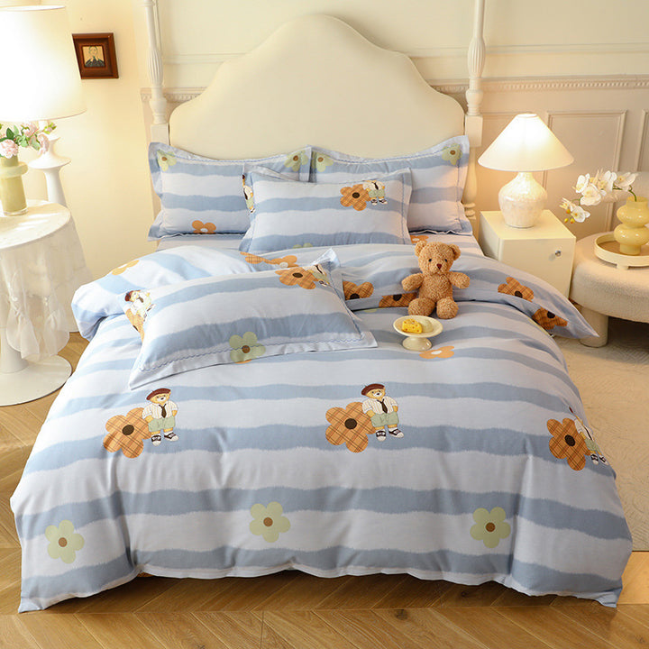 Luxury Striped Bedding Set