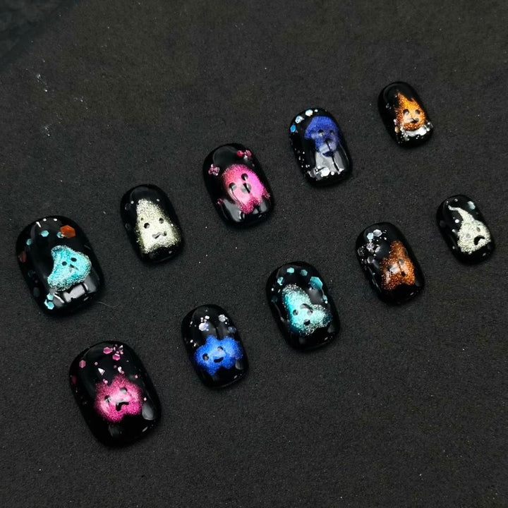 Cute Character Press-On Nail Art Set Stornfield