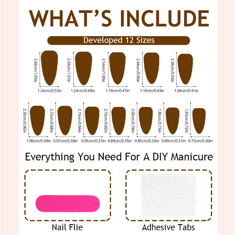 Artificial nail set with festive designs and unique motifs Stornfield