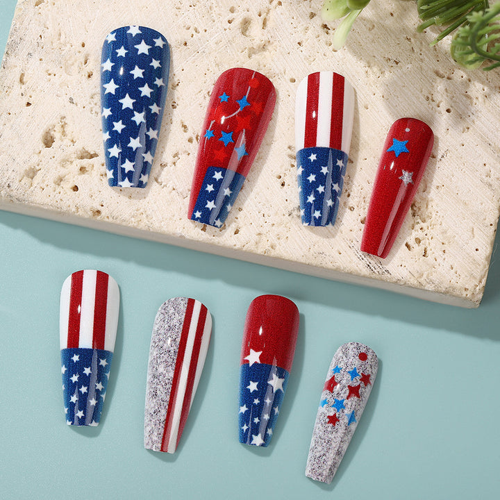 Creative Nail Art with Patriotic Design Stornfield