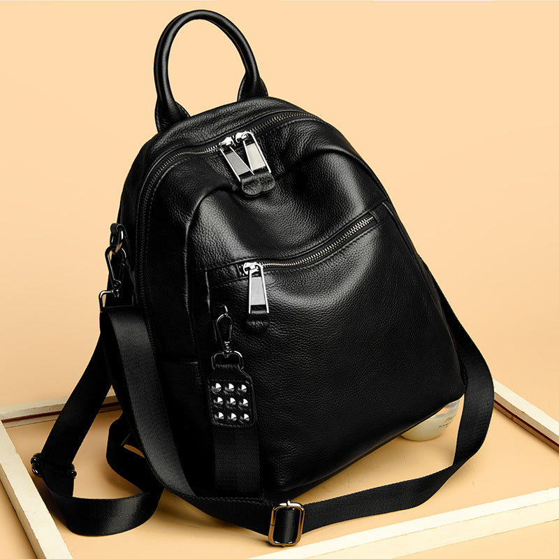 Versatile Multi-Functional Leather Backpack Stornfield