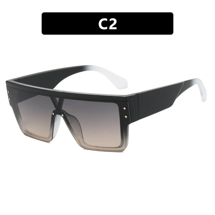 Women futuristic oversized sunglasses with clear lenses Stornfield