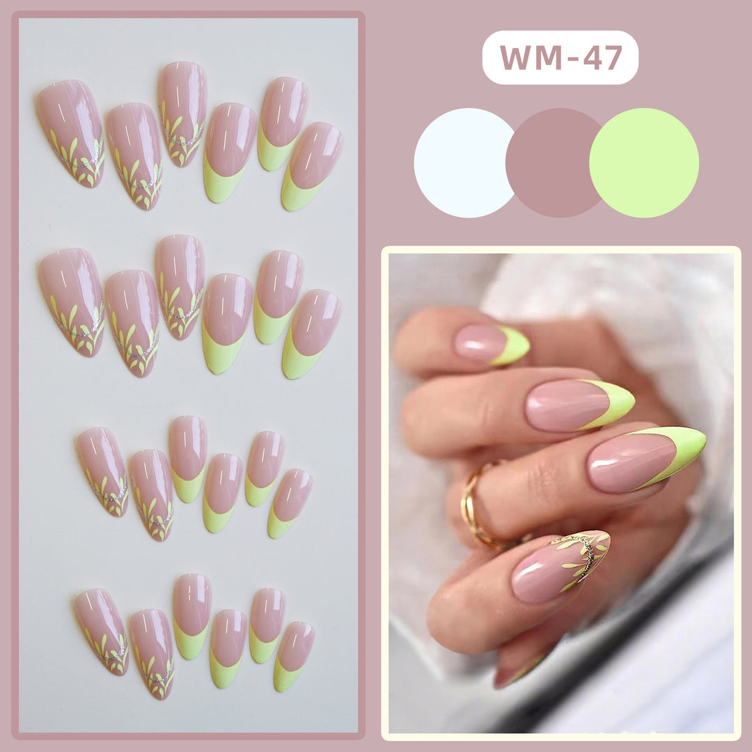 Stylish Artistic Press-On Nail Set Stornfield