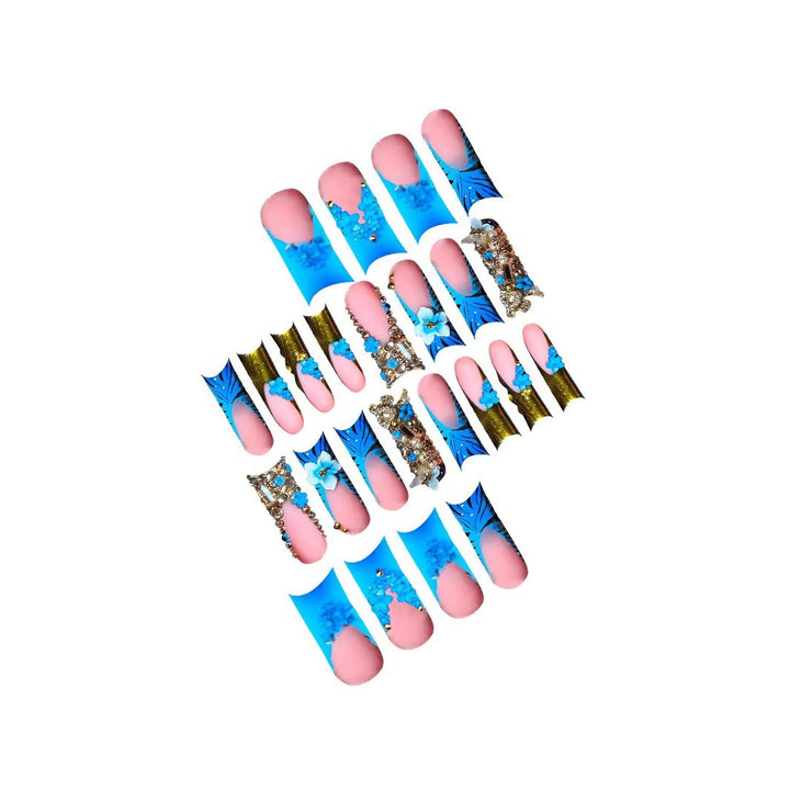 Exquisite Crystal-Embellished Nail Art Extensions Stornfield