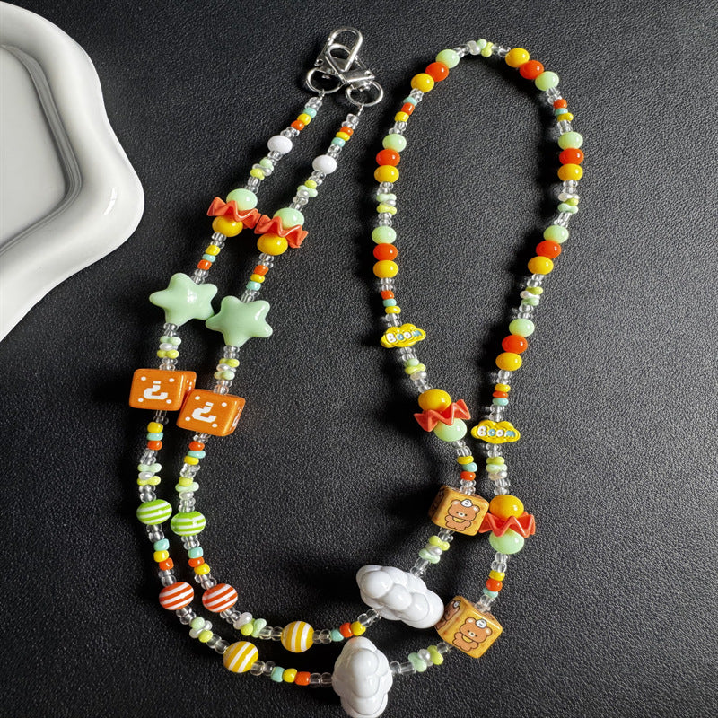 Playful Themed Beaded Eyewear Necklace Stornfield