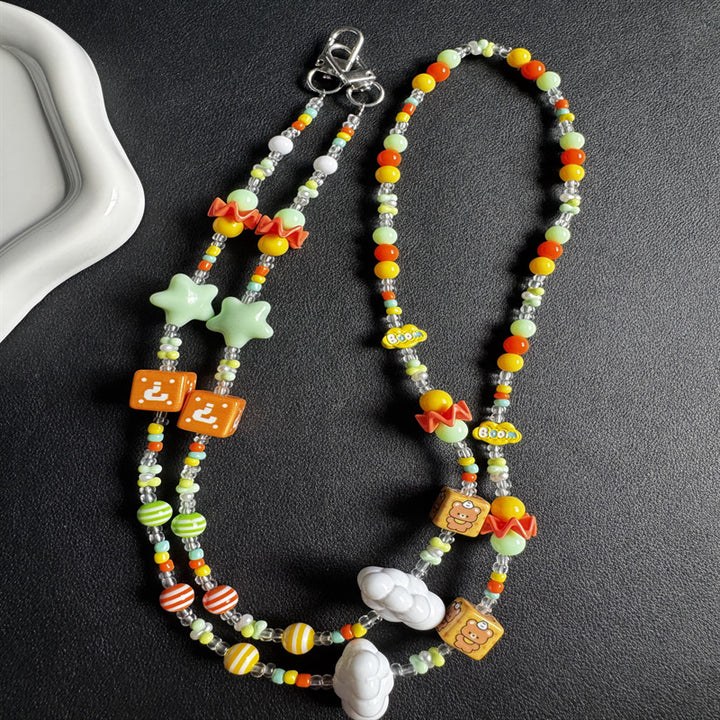 Playful Themed Beaded Eyewear Necklace Stornfield
