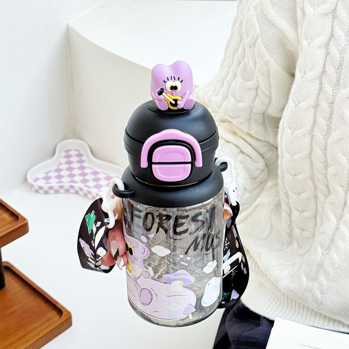 Ladies Insulated Water Bottle with Interactive Animal Head Lid Stornfield
