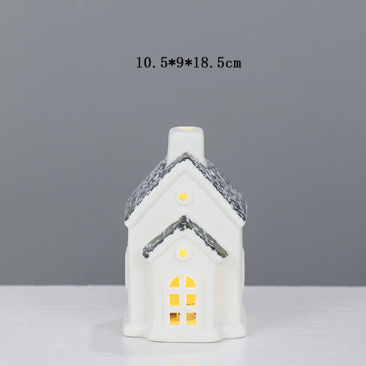 Decorative Ceramic House Lantern Stornfeild 1790310186