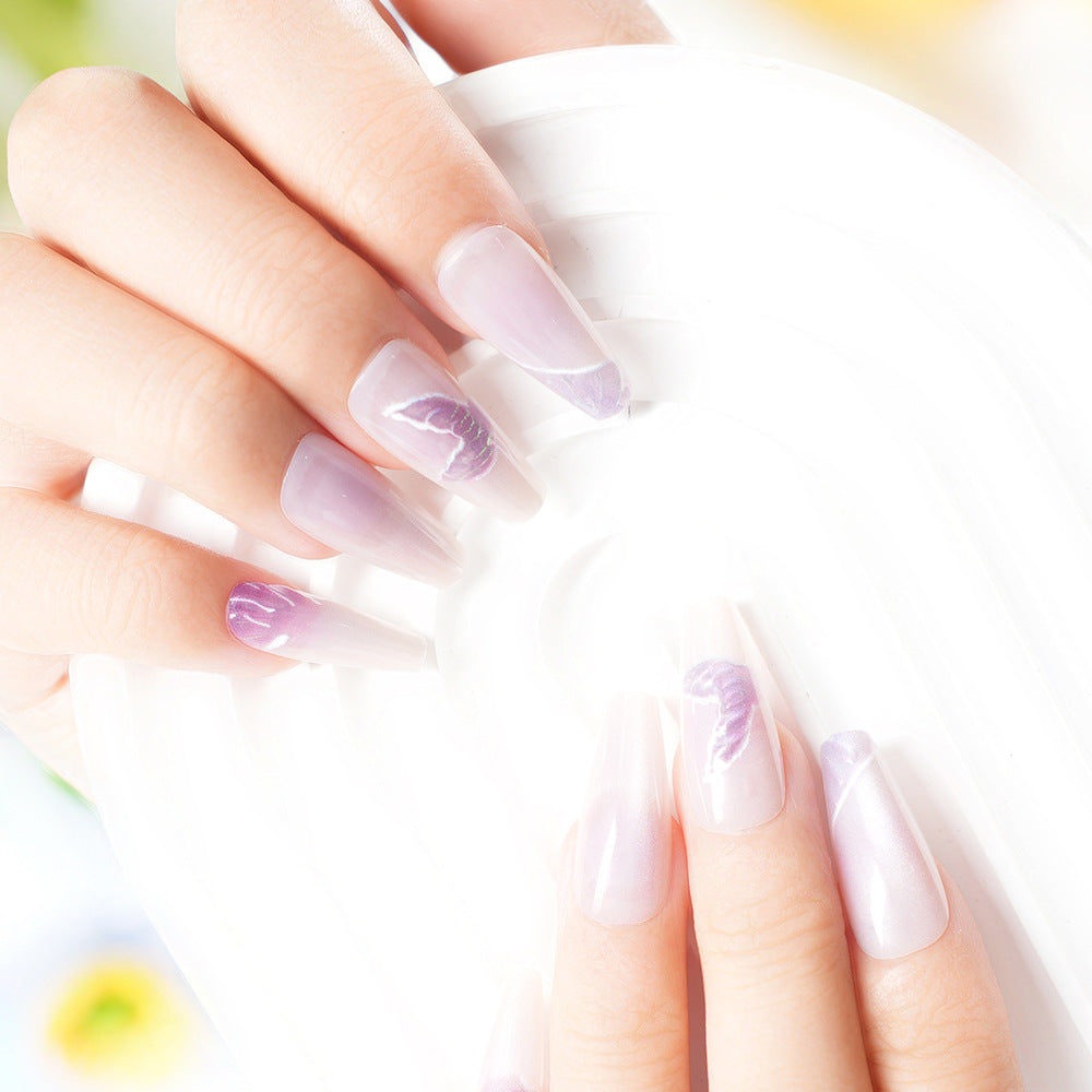 Artistic Butterfly Design Press-On Nail Set Stornfield