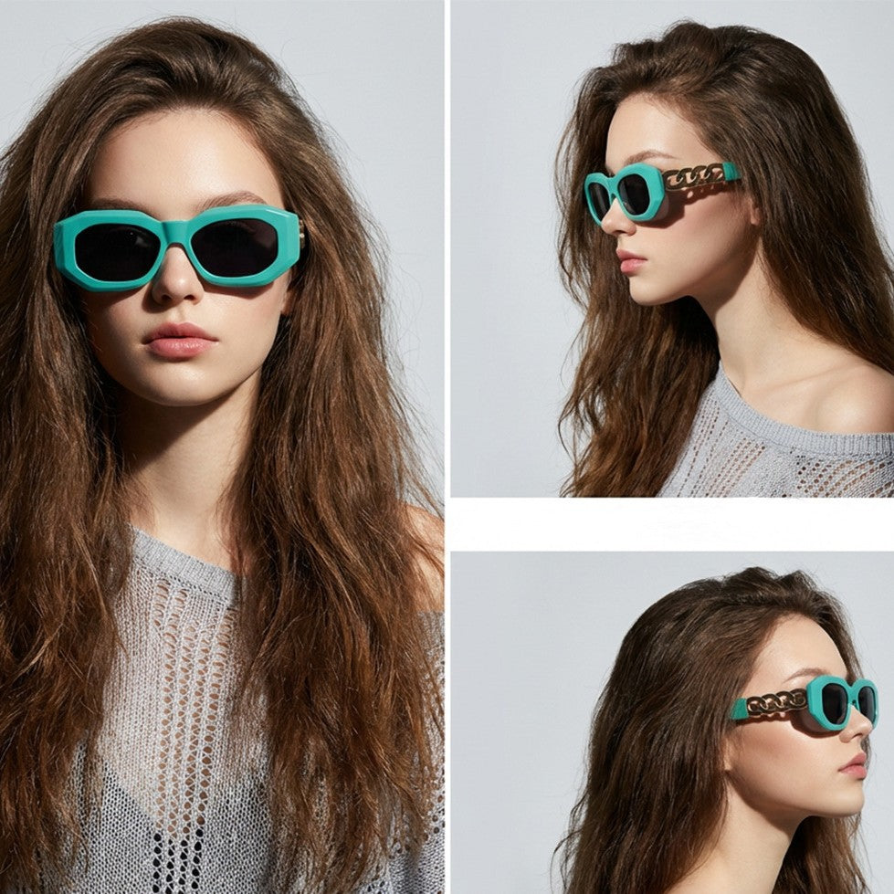 Ladies fashionable sunglasses with luxurious chain frame Stornfield