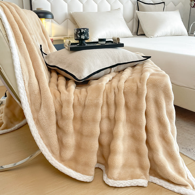 Plush Faux Fur Throw Blanket Stornfield