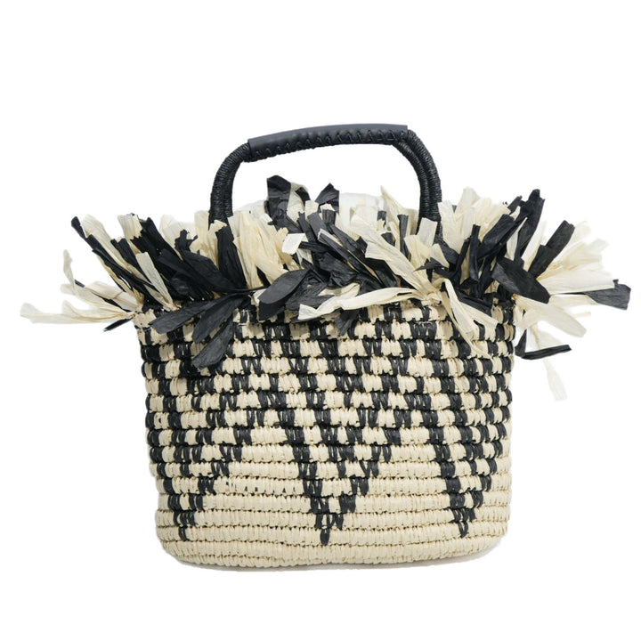 Basket bag with fringe accents Stornfield