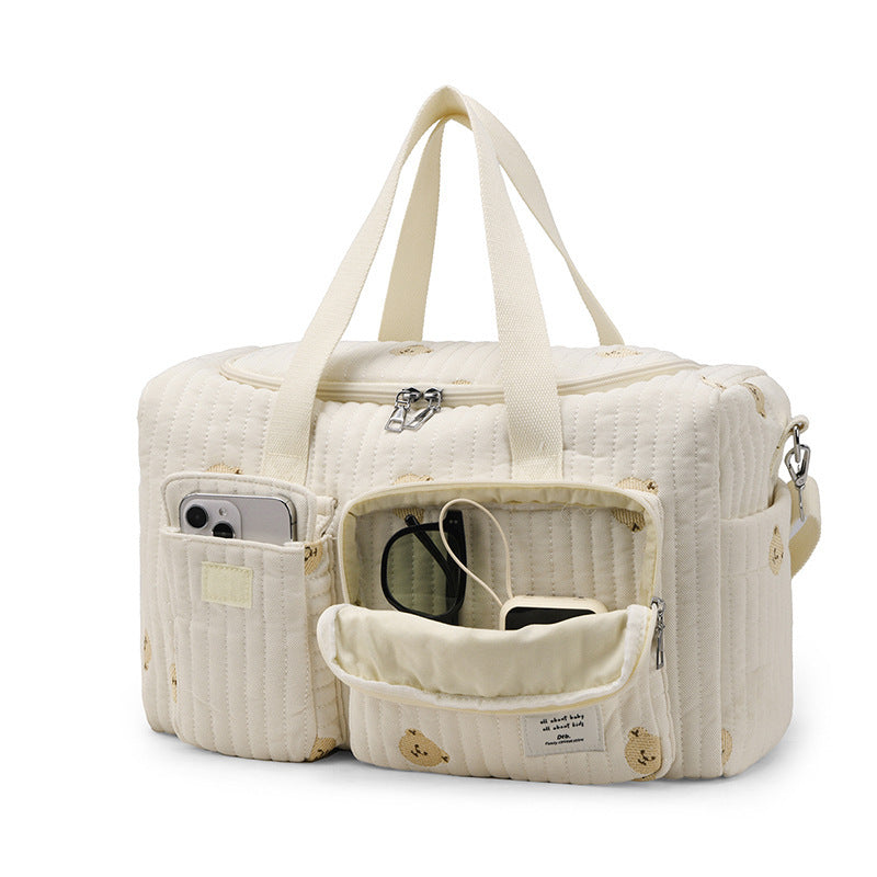 Multi-Pocket Quilted Travel Duffel Bag Stornfield