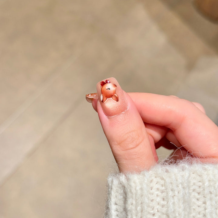 Festively Themed Press-On Nail Art Stornfield