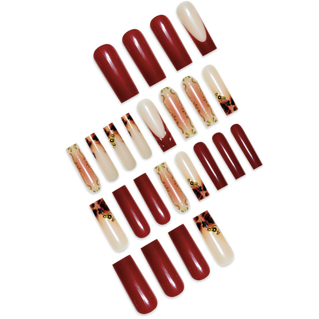 Artistic Long Press-On Nail Extensions Stornfield