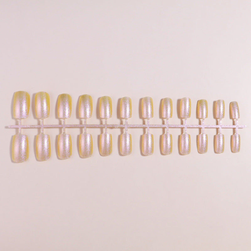 Glossy Reflective Press-On Nail Set Stornfield