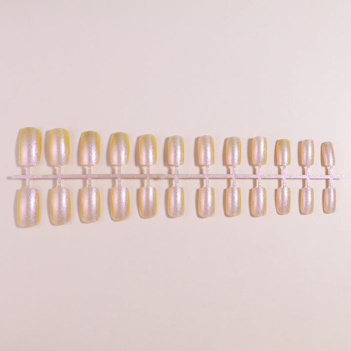Glossy Reflective Press-On Nail Set Stornfield