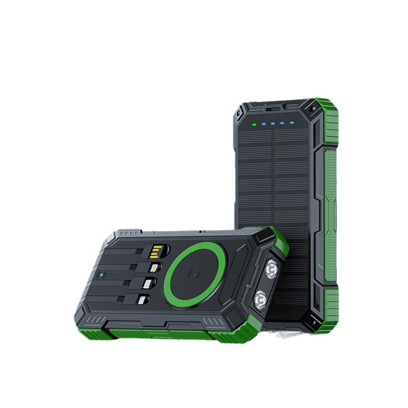 Robust Solar Power Bank with Multifunctional Connections Stornfield