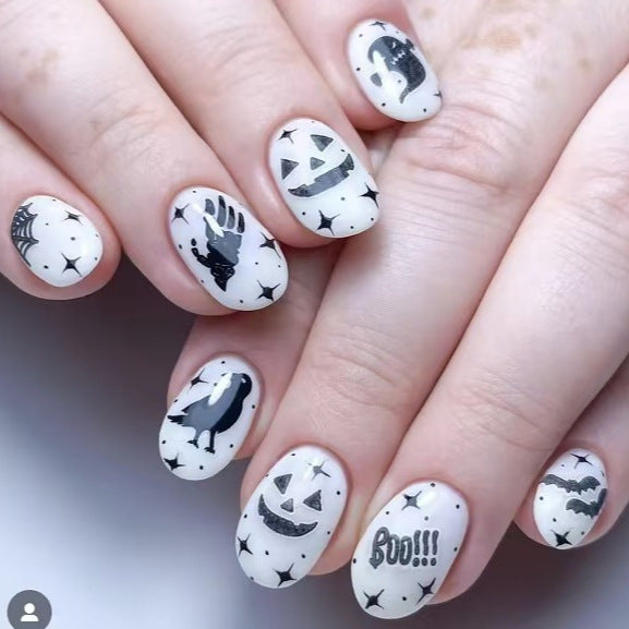 Halloween-Themed Decorative Nail Art Set Stornfield
