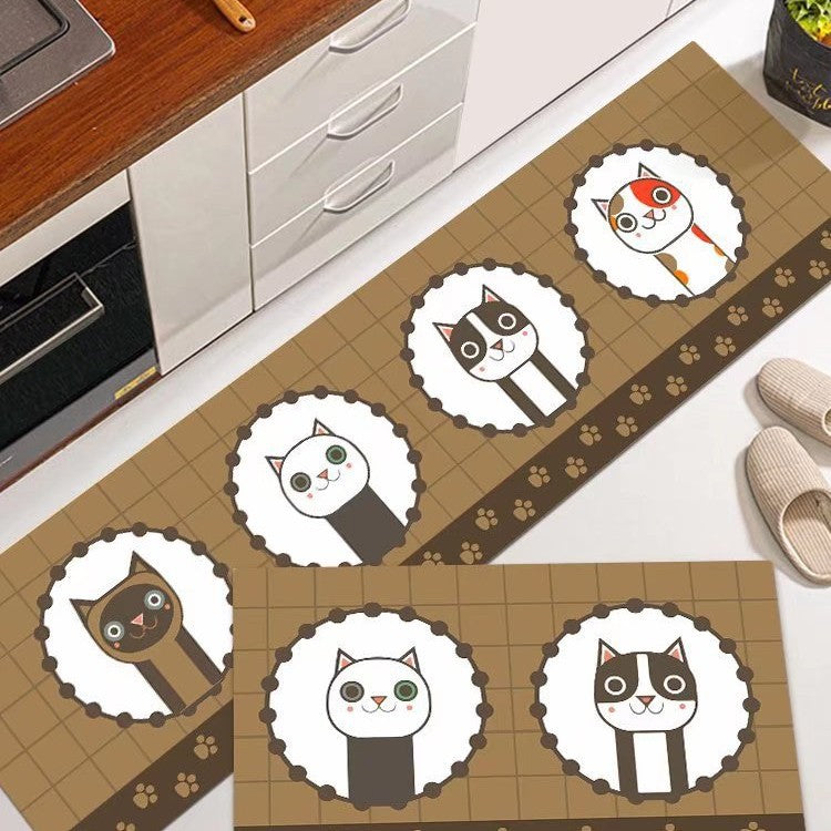 Cat-Themed Kitchen Mat Stornfield