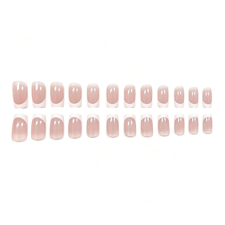 Classic French Tip Acrylic Nail Set Stornfield