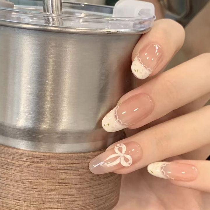 Glossy Ombre Square Press-On Nails Stornfield