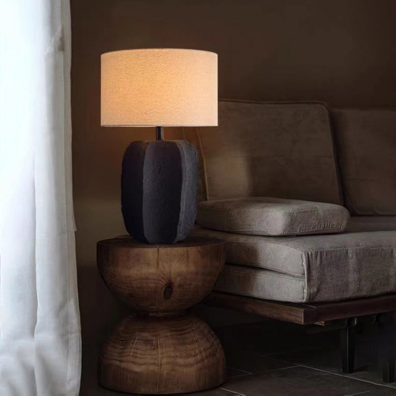 Sculptural Stone Table Lamp